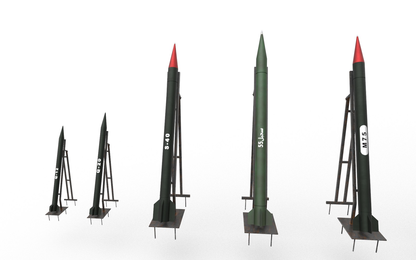 3D Hamas Rocket Model - TurboSquid 2196946
