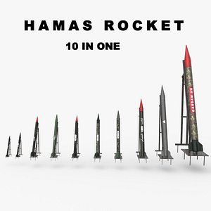 3D Hamas rocket model