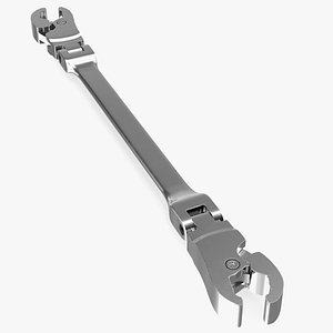 Steel Ratcheting Wrench 9mm 11mm 3D model