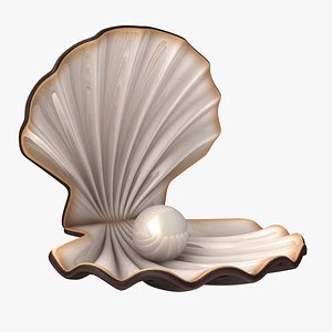 pearl shell animation 3d max