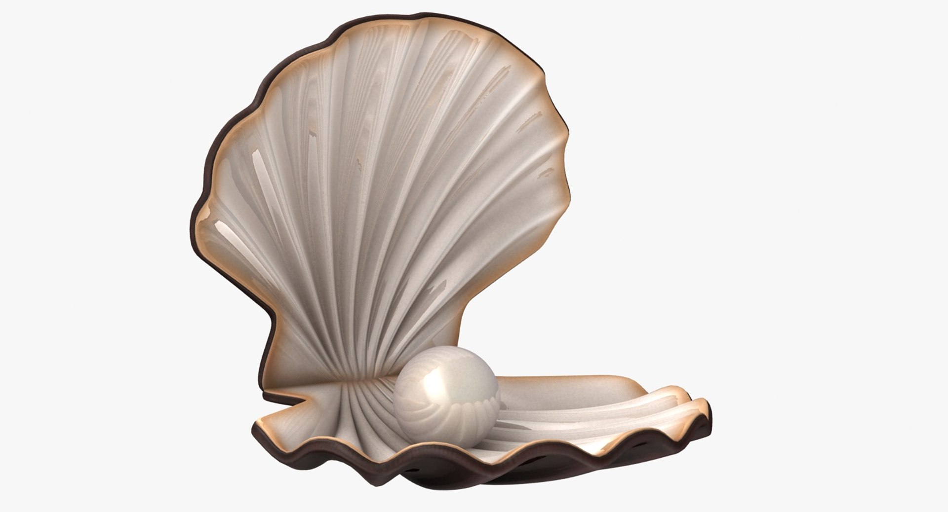 pearl shell animation 3d max