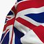 Realistic Animated Flag - Microtexture Rigged - Put your own texture - Def United Kingdom