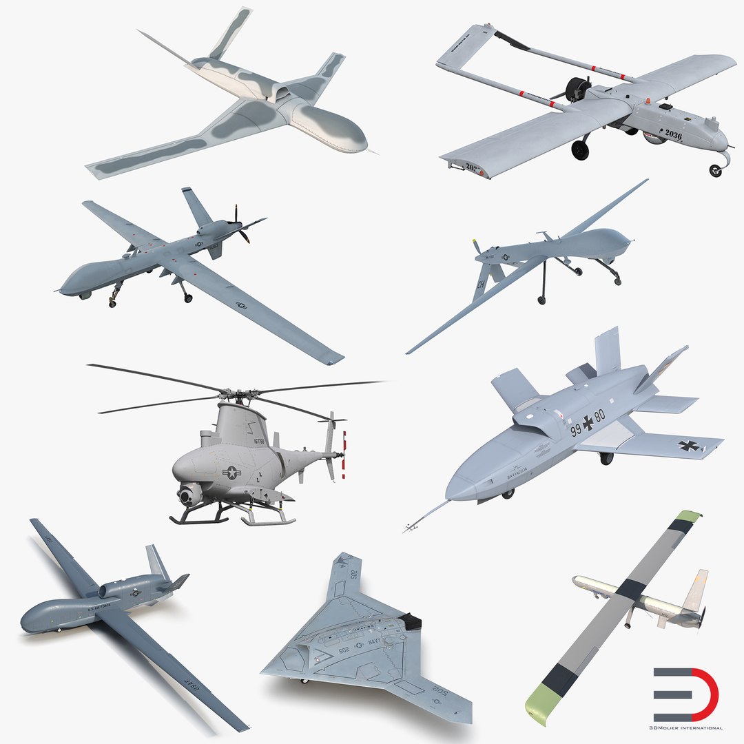UAV 3D Models Collection 3 3D model preview