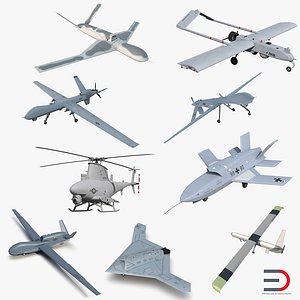 UAV 3D Models Collection 3