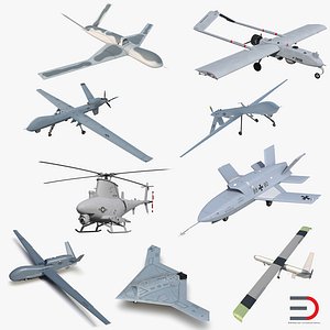 UAV 3D Models Collection 3