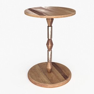 Raw Mango Wood Side Table model
