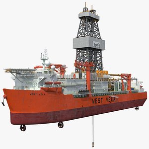 WEST VELA Drilling Ship model