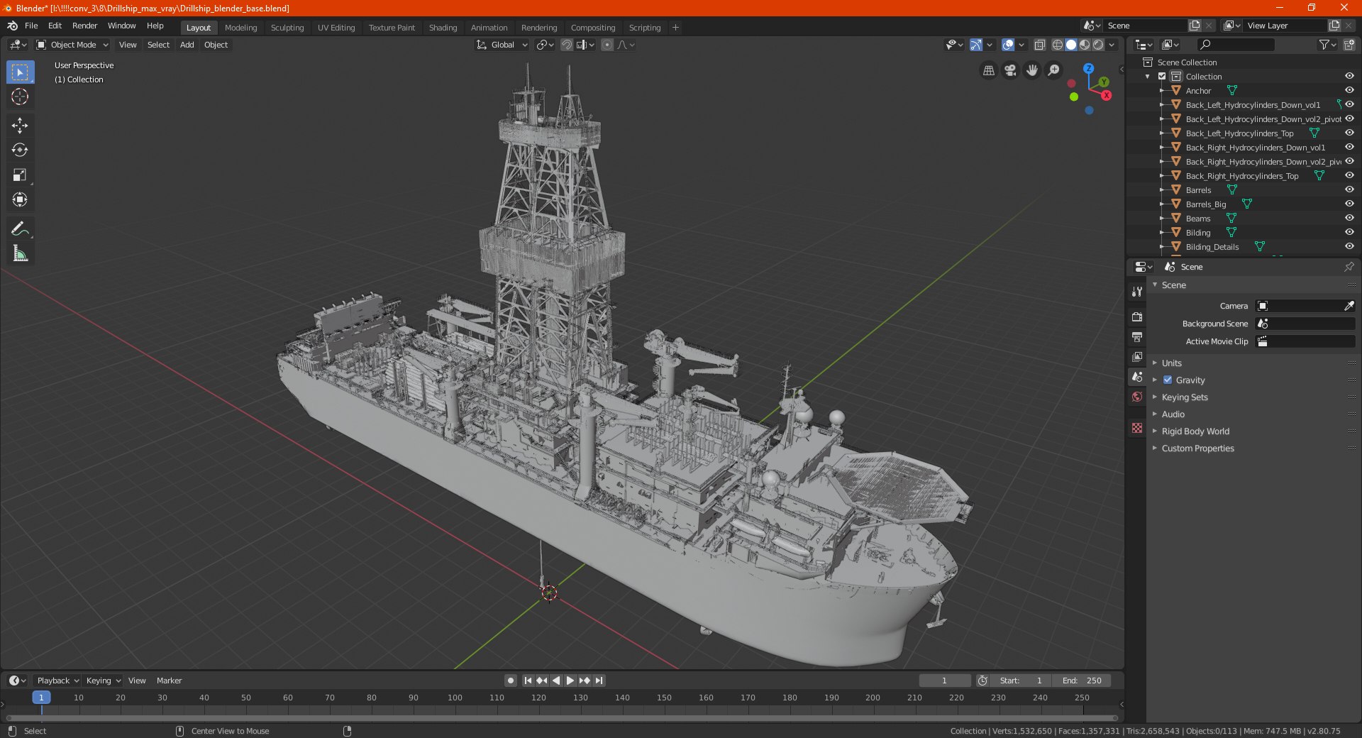 WEST VELA Drilling Ship model https://p.turbosquid.com/ts-thumb/ro/bIDaSm/UL/westveladrillingshipc4dmodel063/jpg/1651050808/1920x1080/fit_q87/55d2a2d5bcee0972f519ee4113ae67f61135001c/westveladrillingshipc4dmodel063.jpg