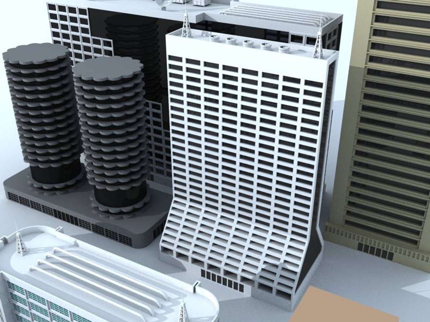 3ds max commercial buildings