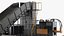 Waste Press Baling Machine Black 3D model