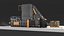 Waste Press Baling Machine Black 3D model