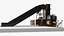 Waste Press Baling Machine Black 3D model