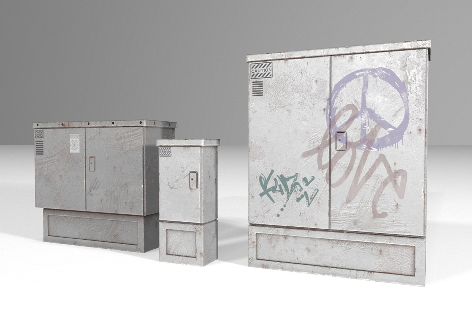 Utility Boxes Model - TurboSquid 1546331
