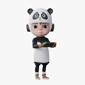 Panda Kid Character