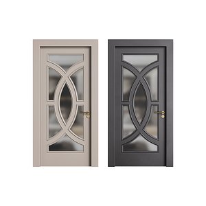 Modern entrance door 17 3D model