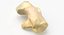 Pavian Monkey Male Calcaneus Bone 01