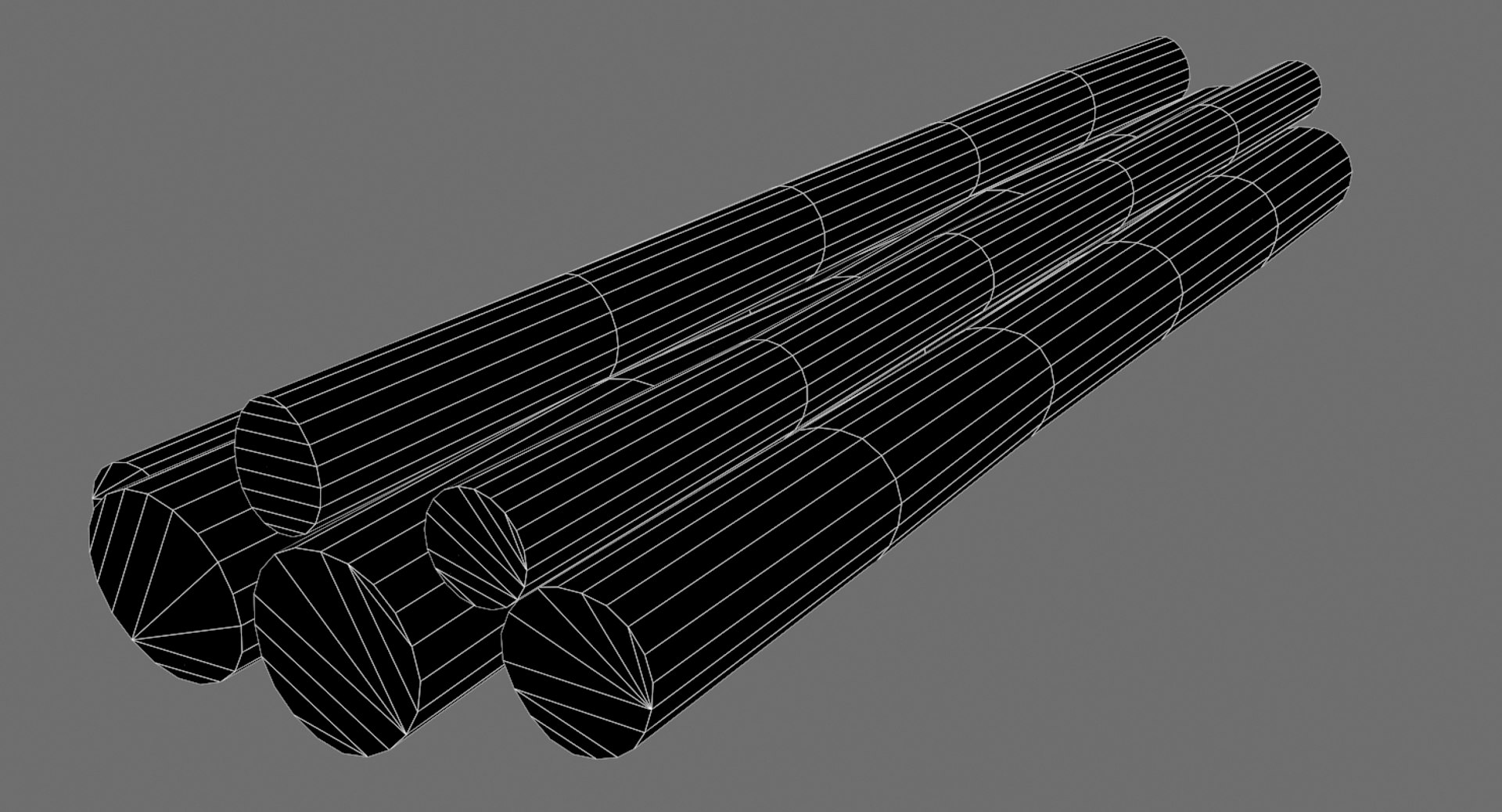 3d Tree Logs Model