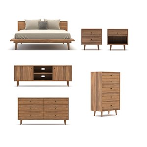 3D bedroom collection-1, six pieces model
