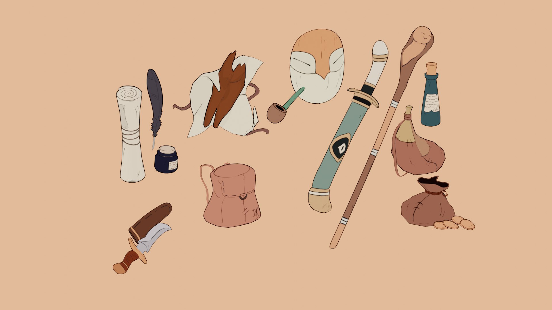 3D Stylized Pack 25 Inventory Check - TurboSquid 2324441
