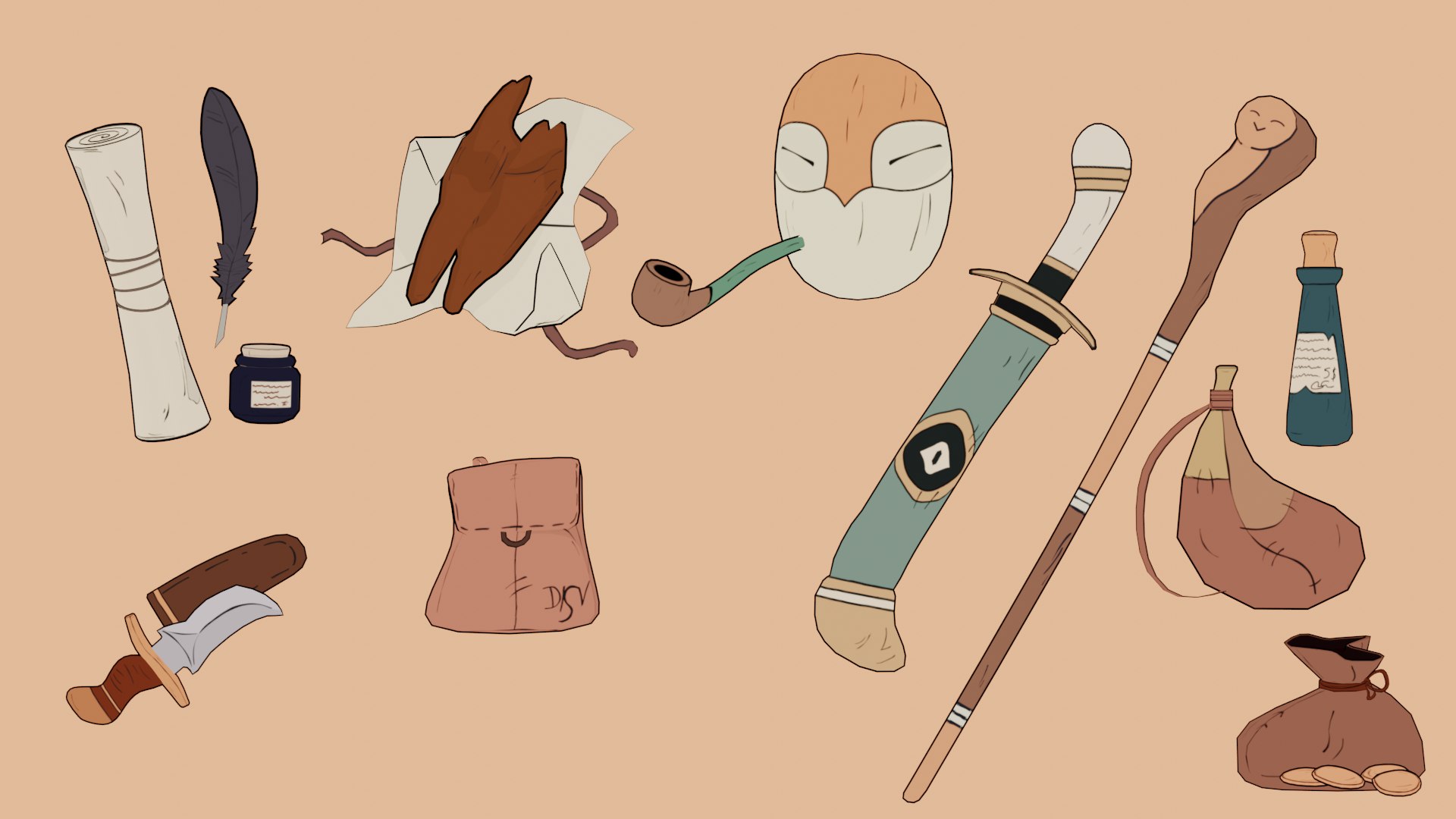 3D Stylized Pack 25 Inventory Check - TurboSquid 2324441