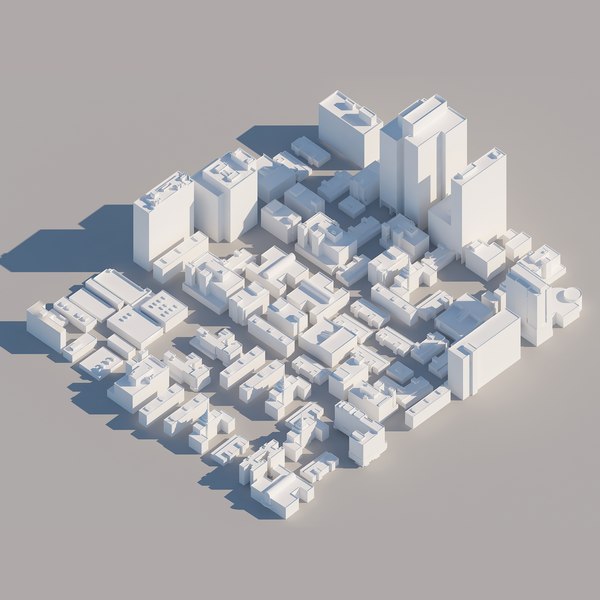 빌딩 박스 빌딩 블록 유통 빌딩 3D 모델 - TurboSquid 2163142