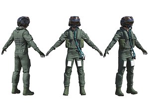 F-35 Fighter Pilot Fully Rigged
