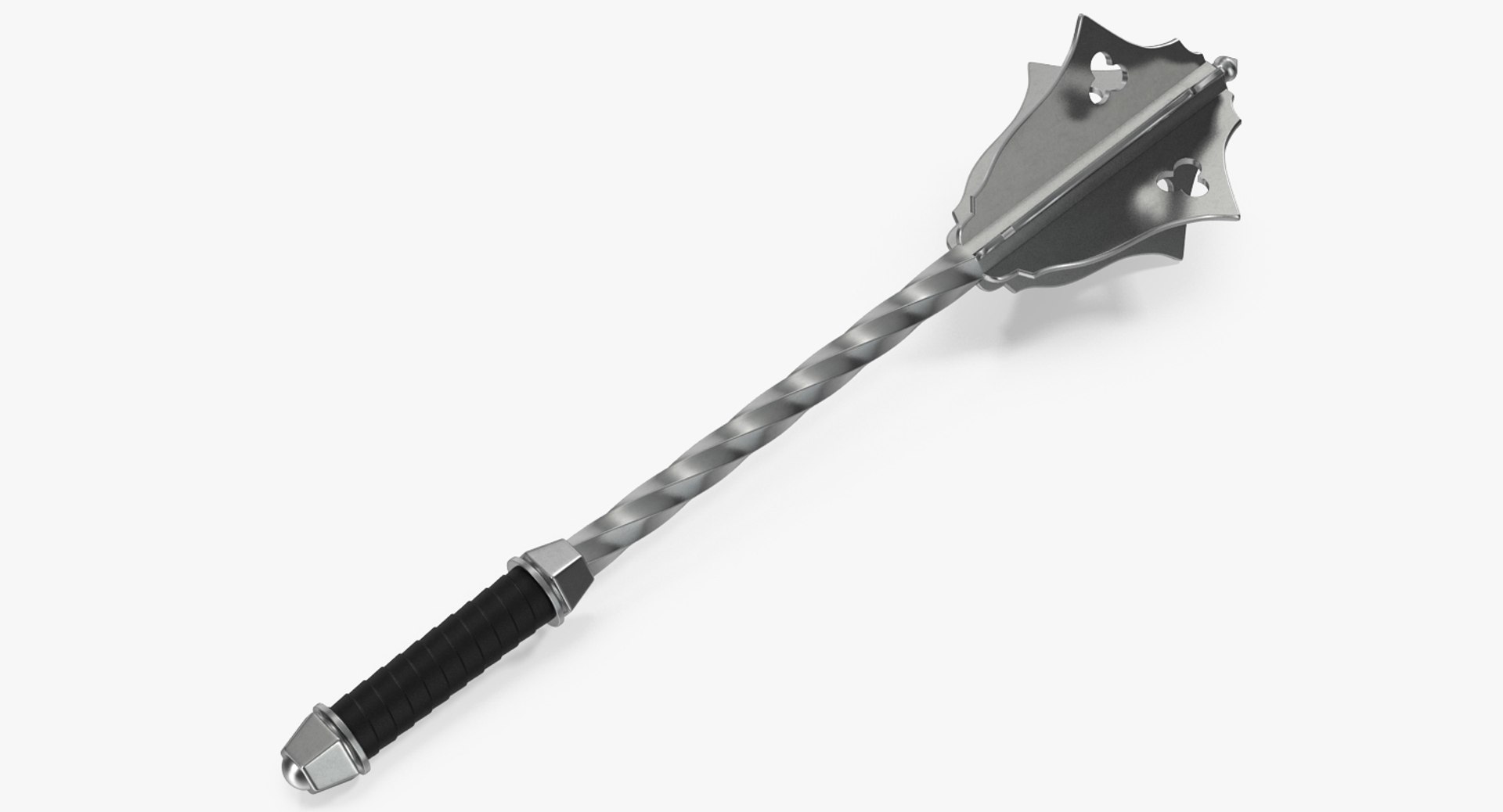 Medieval Flanged Mace 3D model preview