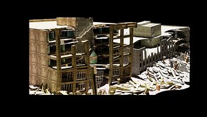 ruined building model