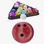 Billard et boule de bowling