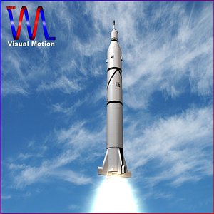 3d obj jupiter c rocket