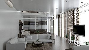 glass interior 3d 3ds