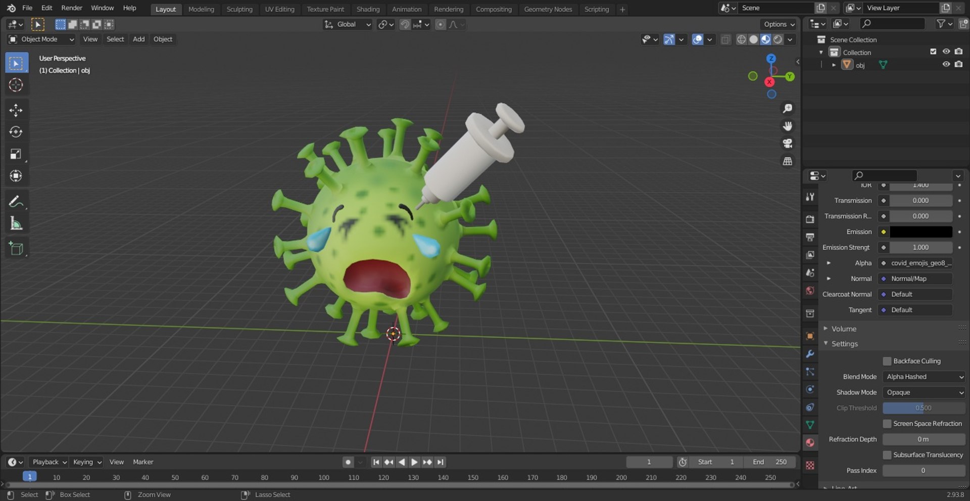 Covid Emoji Injected 3D model - TurboSquid 1862544
