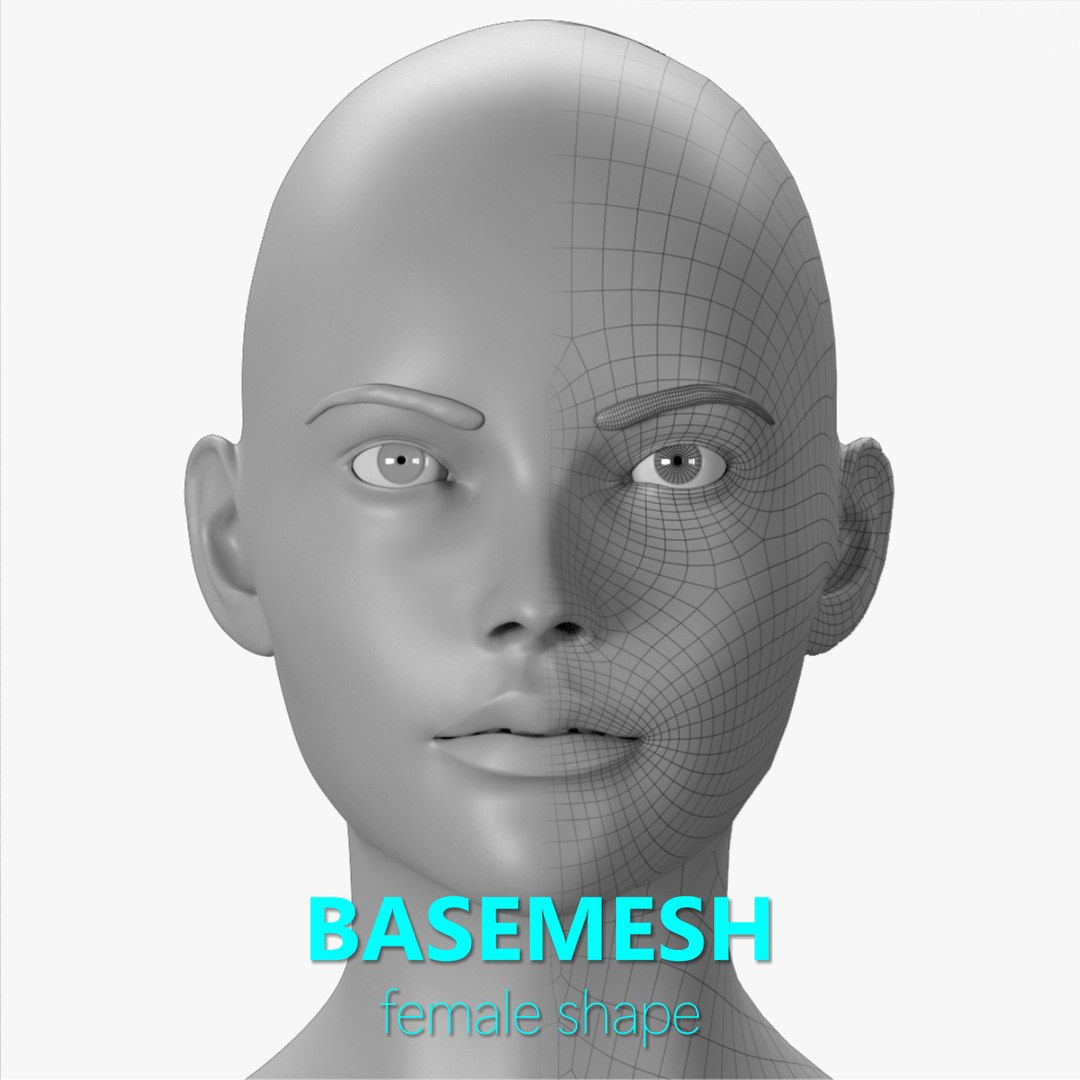 Basemesh Female Shape Model - TurboSquid 1923104