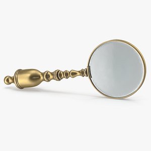 Antique Brass Magnifying Glass