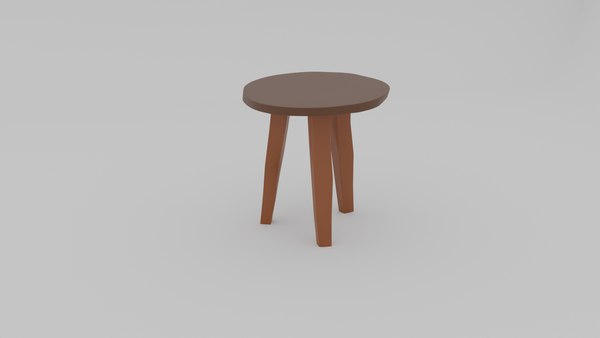 Rustic farmhouse stool 3D - TurboSquid 2002200