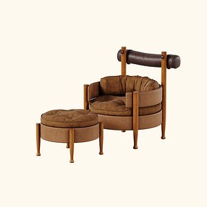 Vivi Armchair Sergio Rodrigues 3D