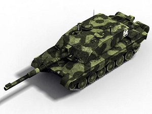 3d leopard 1a5 tank model
