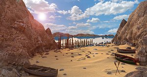 landscape beach 3D