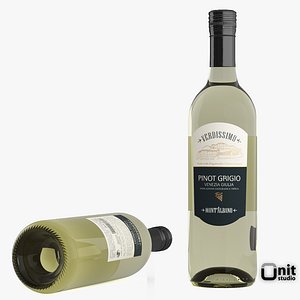 Pinot Grigio white Wine Bottle