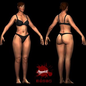 3d model veronica reyes female