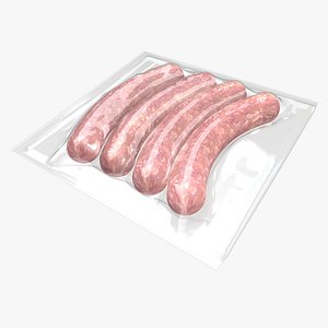 packaging sausage bag 3D model