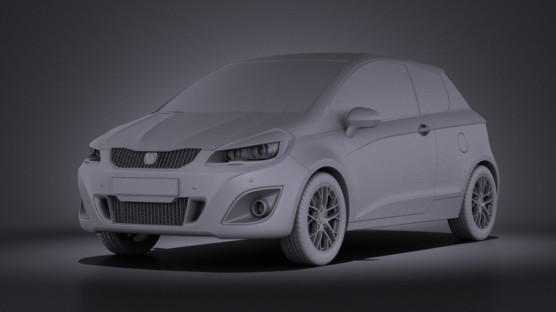 3d Model 2016 Hatchback Generic