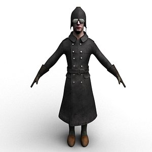 WW1 German Pilot (Rigged)