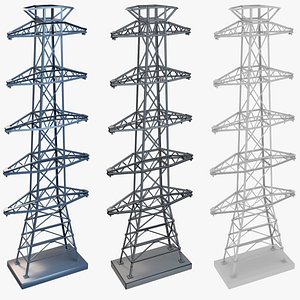 3D Electric Pillar model