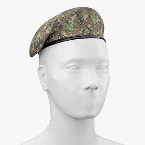 3D Military Beret 01