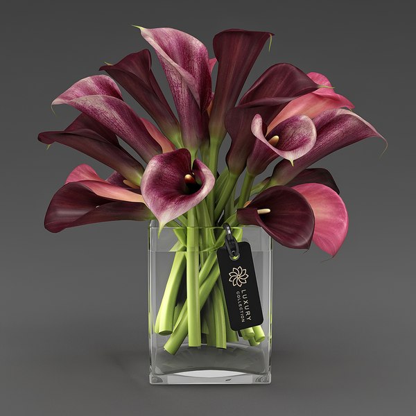 3D model Bouquet with Calla lilies - TurboSquid 1725448