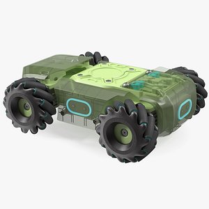 3D model mini tank drone base