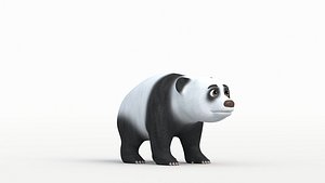 3D Panda baby model