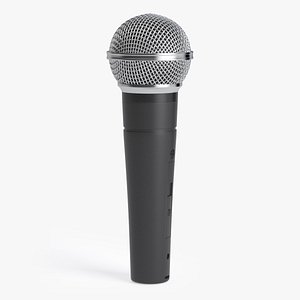 classic vocal microphone 3D model
