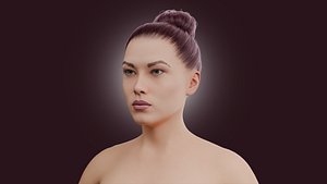 Realistic Bikini Girl Fully Rigged 3D model